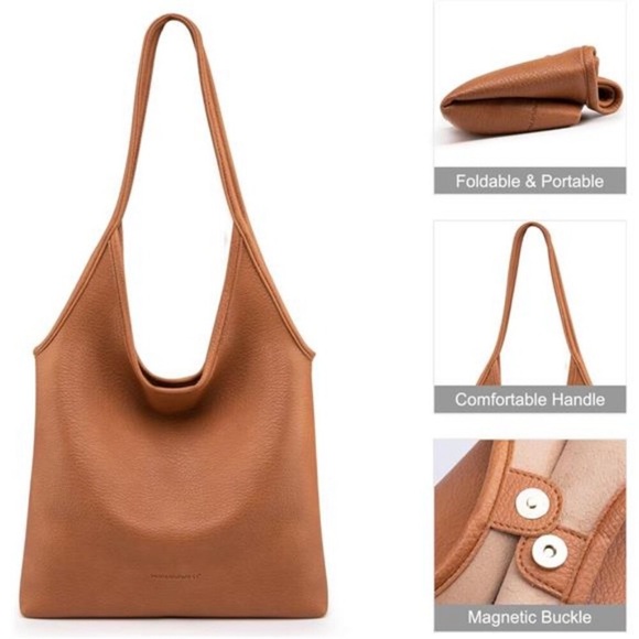 Montana West Slouchy Hobo Bags for Women Soft Designer Shoulder Purses - Picture 5 of 8